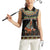 Ivory Coast Festival Of Masks Women Sleeveless Polo Shirt Traditional Zaouli Dance LT05 - Wonder Print Shop