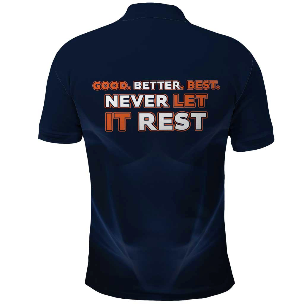 Good Better Best Chicago Football Inspirational Polo Shirt Fierce Bears Spirit - Wonder Print Shop