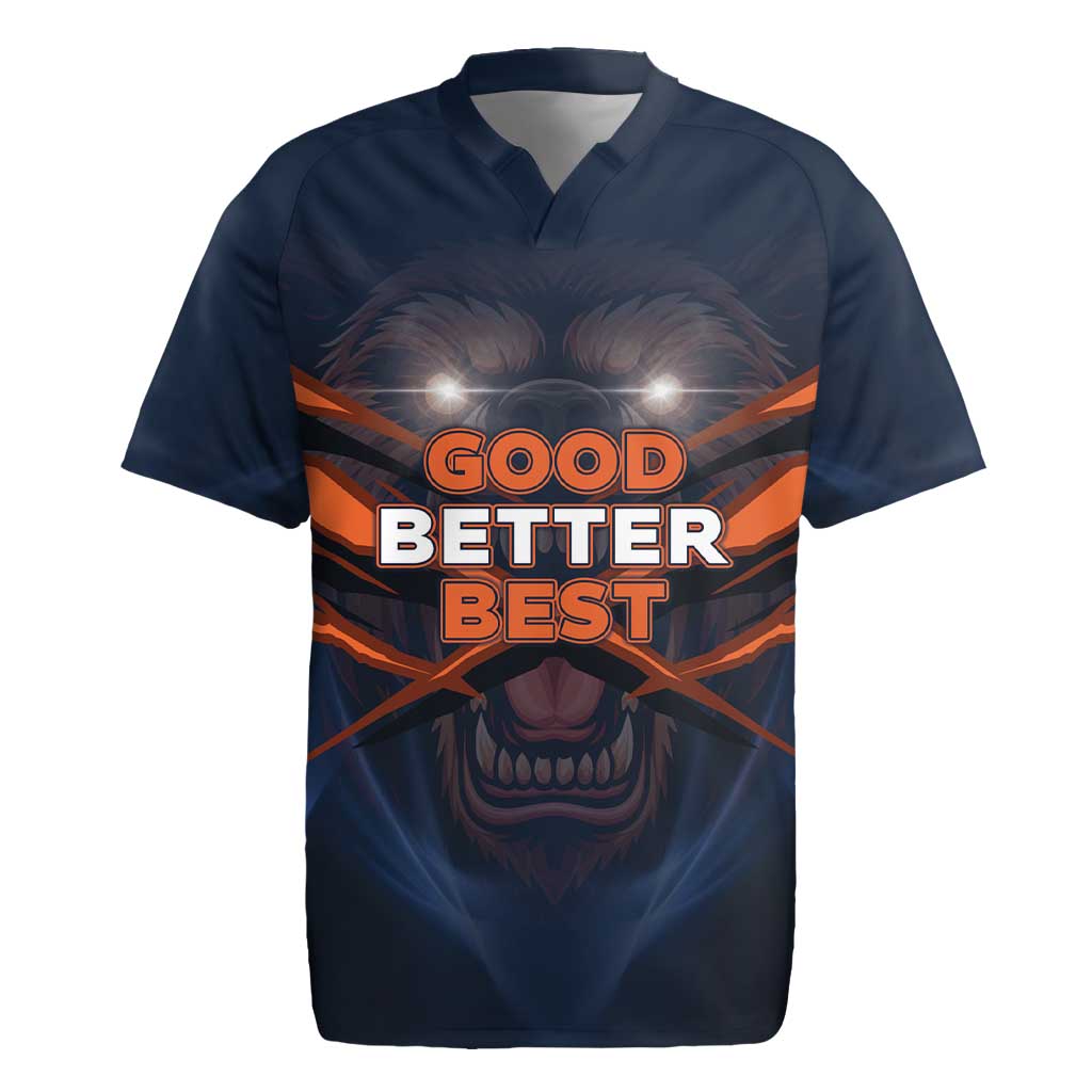 Good Better Best Chicago Football Inspirational Rugby Jersey Fierce Bears Spirit - Wonder Print Shop
