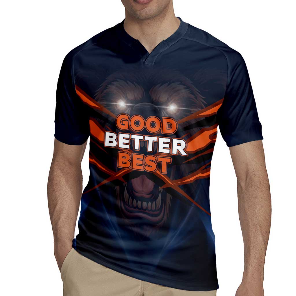 Good Better Best Chicago Football Inspirational Rugby Jersey Fierce Bears Spirit - Wonder Print Shop