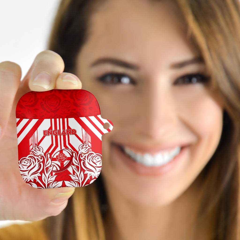 England Red Rose Rugby AirPods Case Sporty Style - Wonder Print Shop