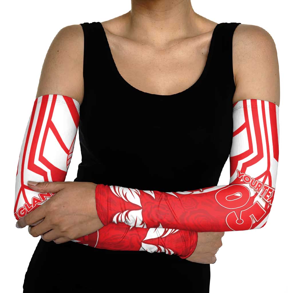 England Red Rose Rugby Custom Arm Sleeves Sporty Style - Wonder Print Shop