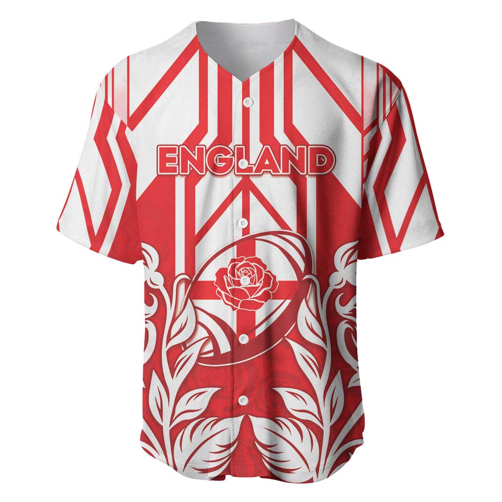England Red Rose Rugby Custom Baseball Jersey Sporty Style - Wonder Print Shop