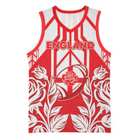 England Red Rose Rugby Custom Basketball Jersey Sporty Style - Wonder Print Shop