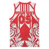 England Red Rose Rugby Custom Basketball Jersey Sporty Style - Wonder Print Shop