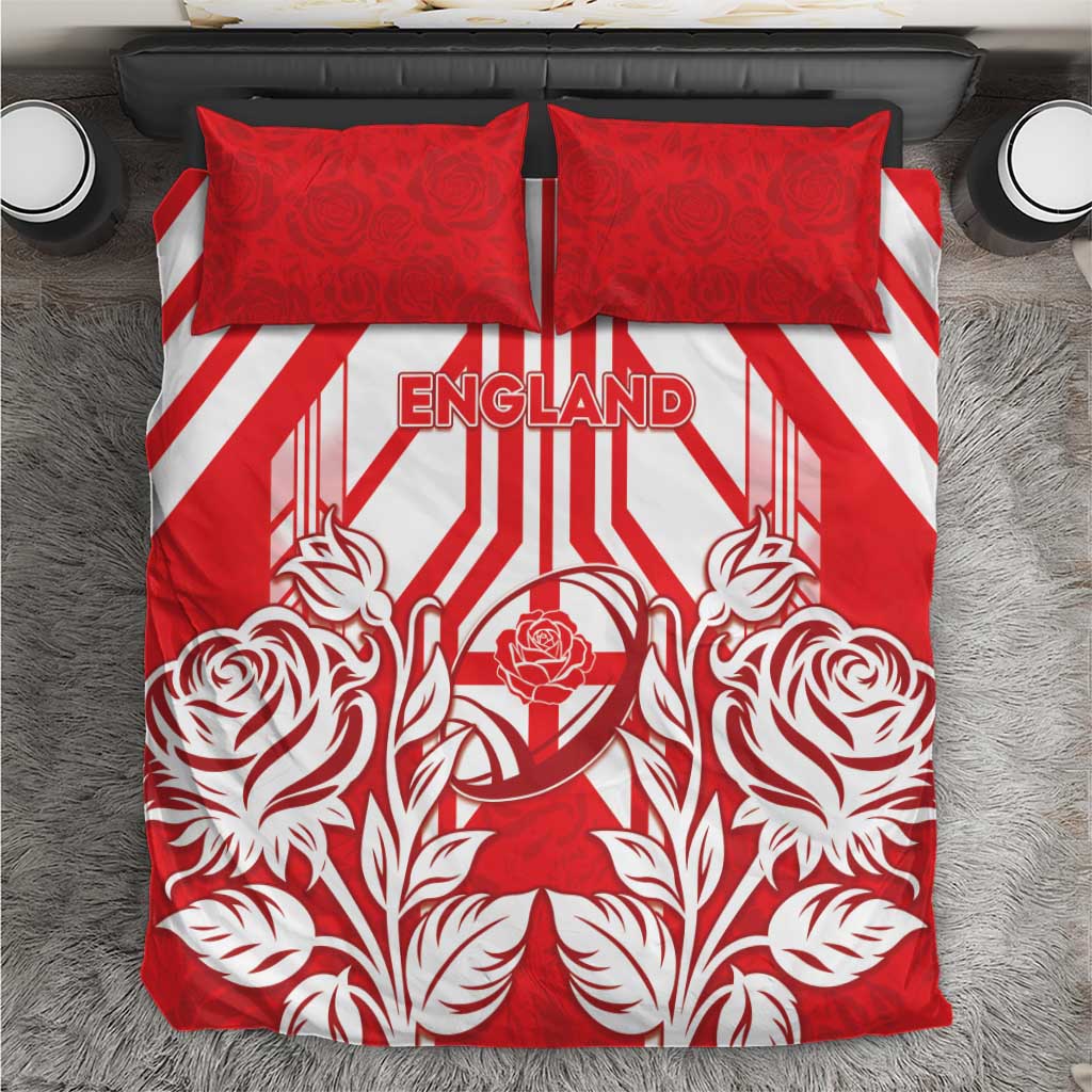 England Red Rose Rugby Bedding Set Sporty Style - Wonder Print Shop