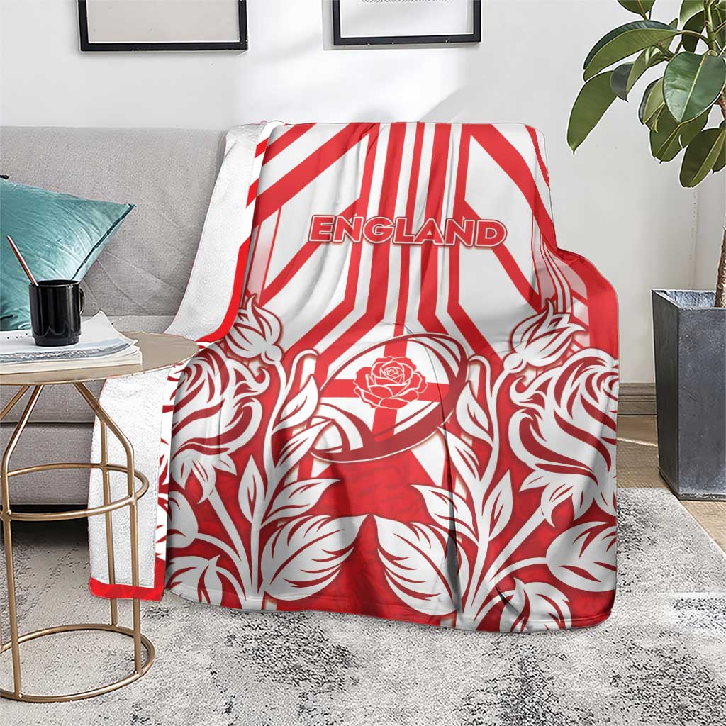 England Red Rose Rugby Blanket Sporty Style - Wonder Print Shop