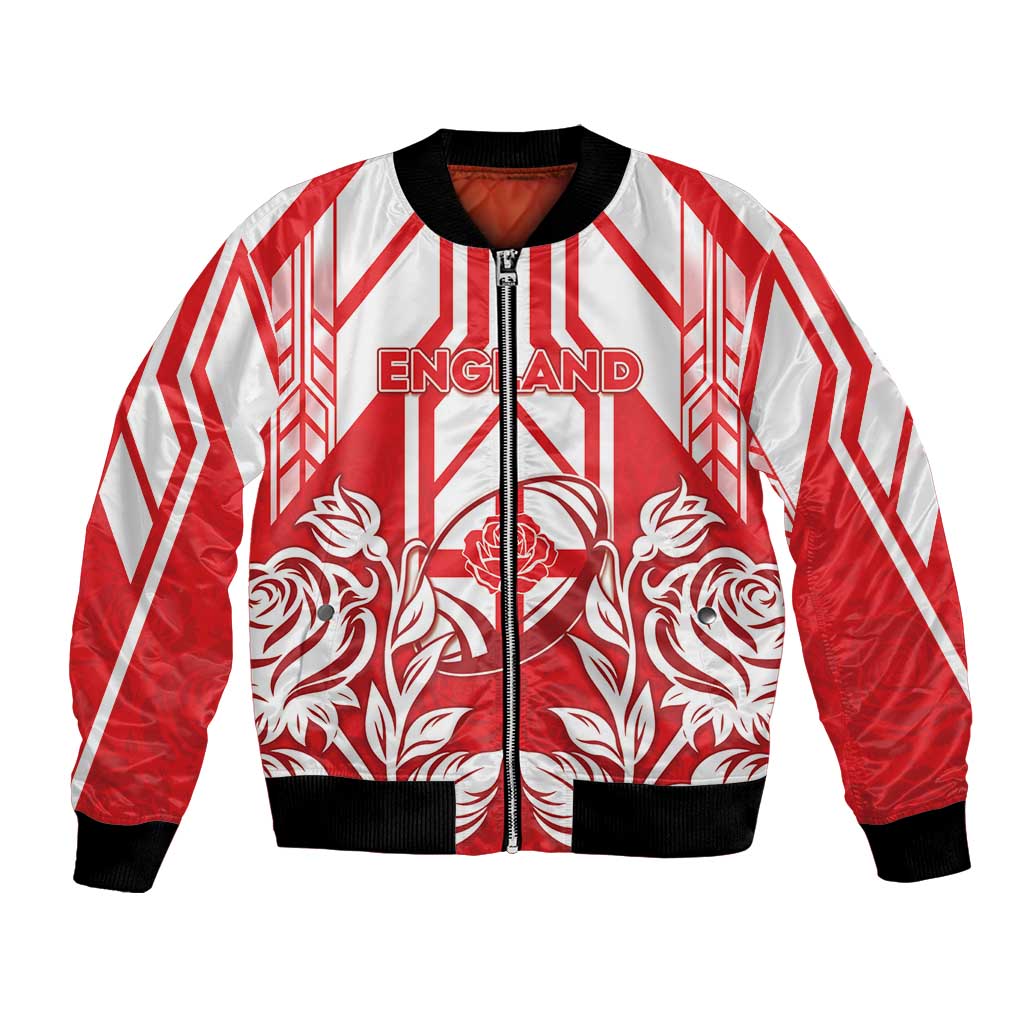 England Red Rose Rugby Custom Bomber Jacket Sporty Style - Wonder Print Shop