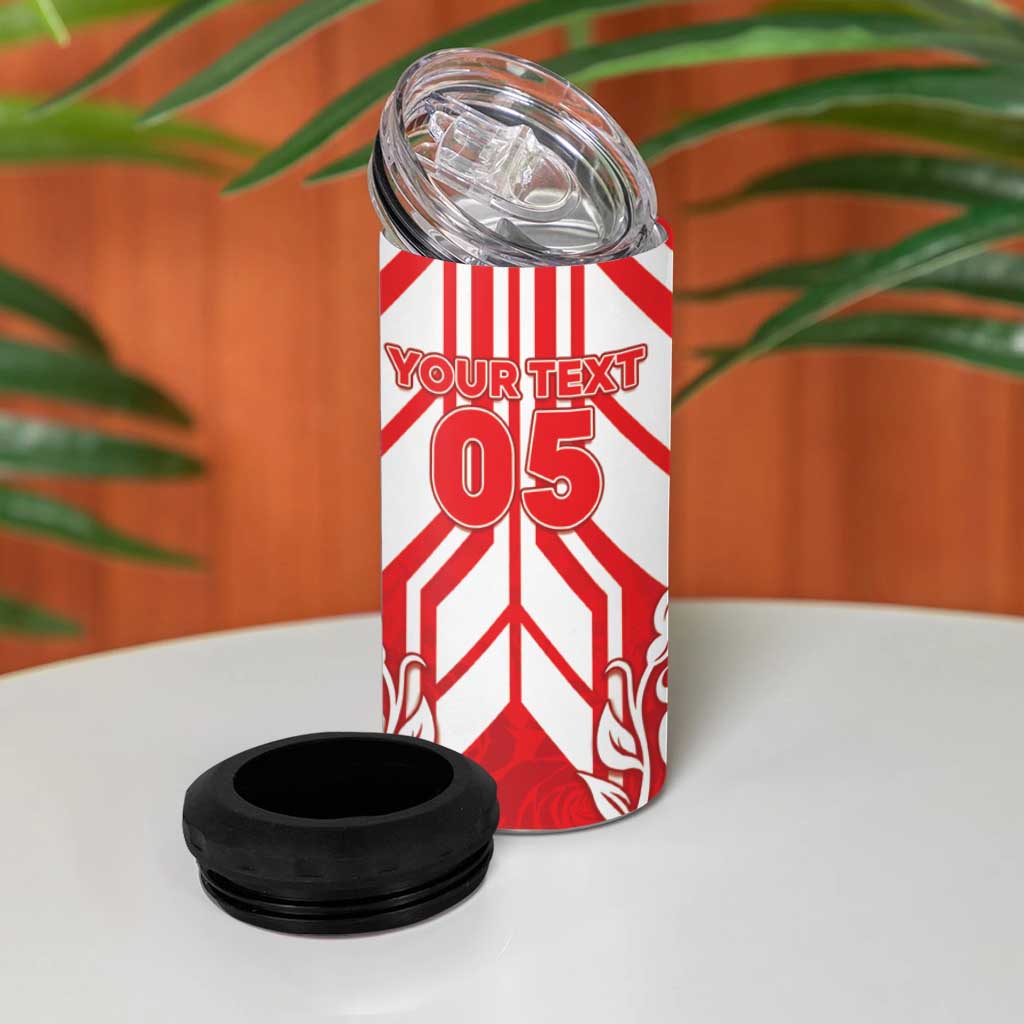 England Red Rose Rugby Custom 4 in 1 Can Cooler Tumbler Sporty Style - Wonder Print Shop