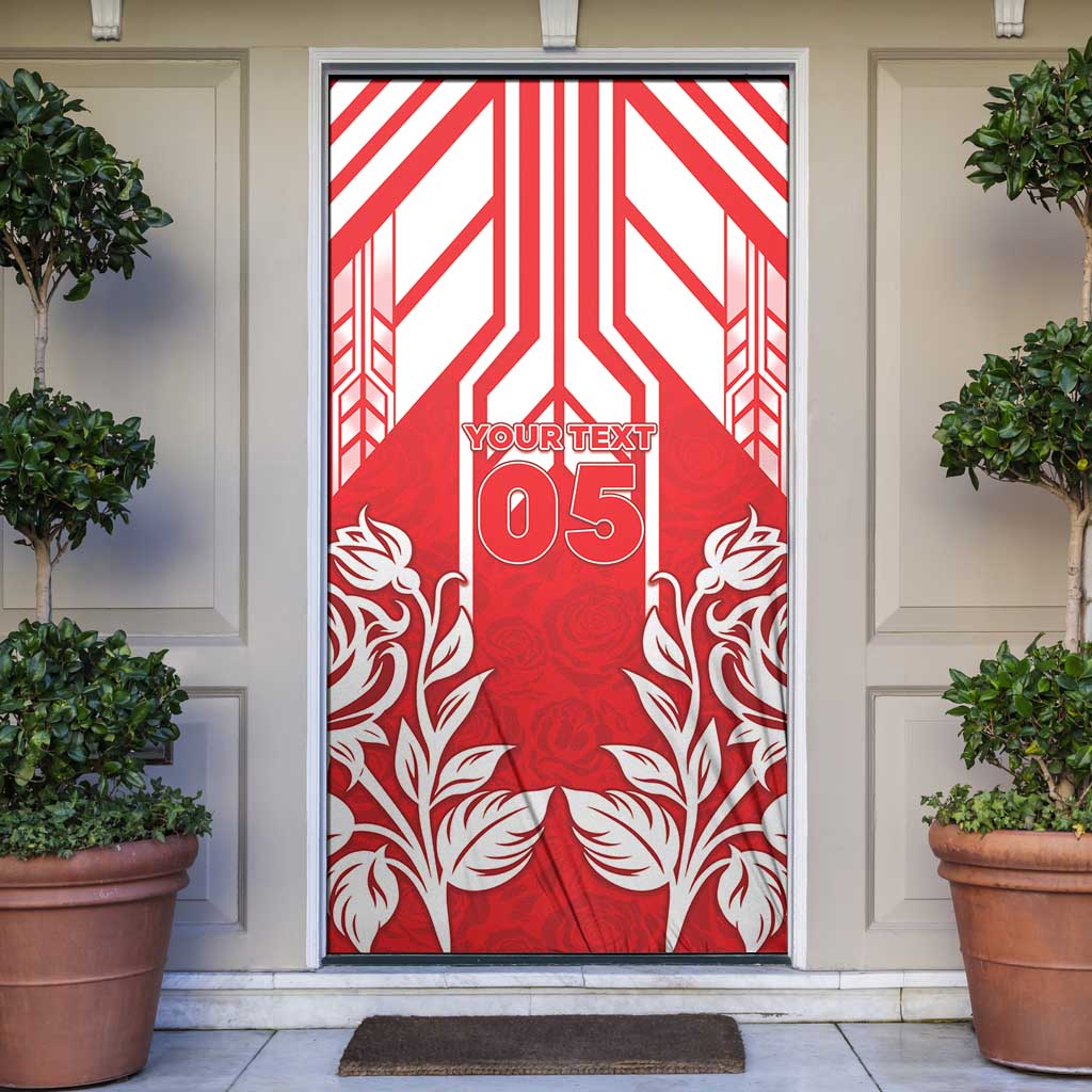 England Red Rose Rugby Custom Door Cover Sporty Style - Wonder Print Shop