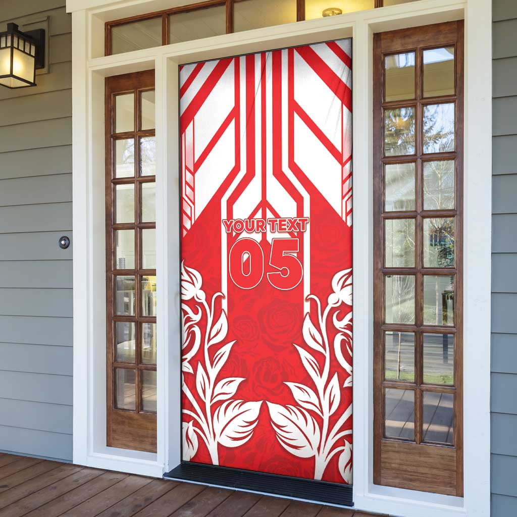 England Red Rose Rugby Custom Door Cover Sporty Style - Wonder Print Shop