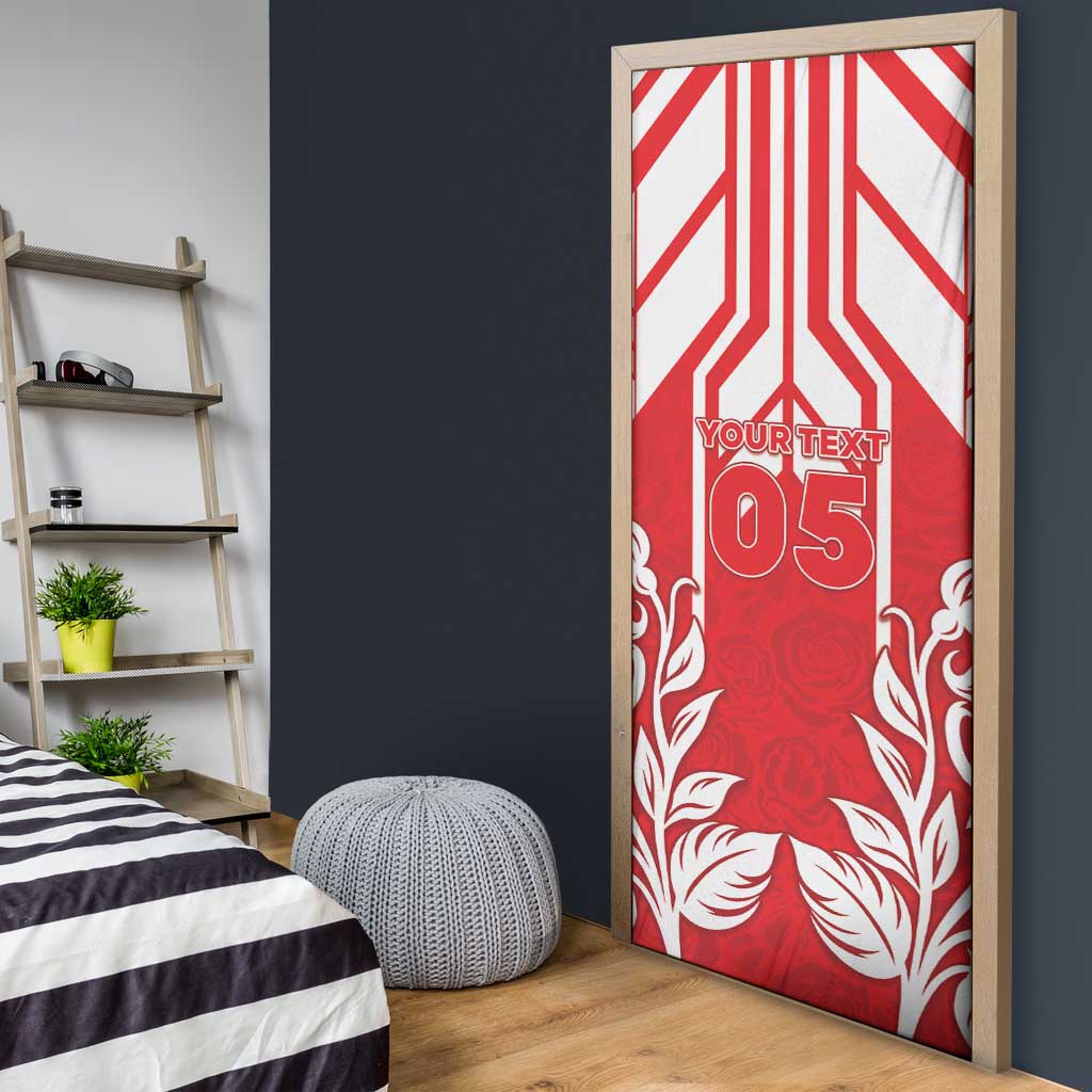 England Red Rose Rugby Custom Door Cover Sporty Style - Wonder Print Shop