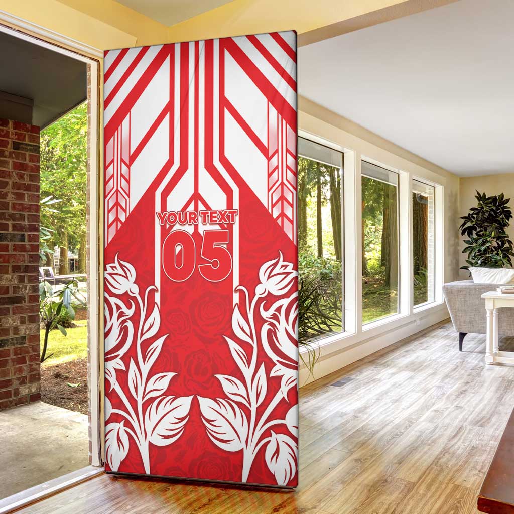England Red Rose Rugby Custom Door Cover Sporty Style - Wonder Print Shop