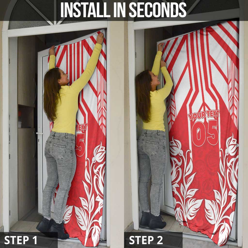 England Red Rose Rugby Custom Door Cover Sporty Style - Wonder Print Shop