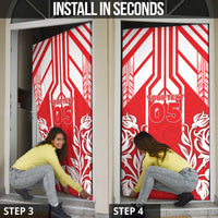 England Red Rose Rugby Custom Door Cover Sporty Style - Wonder Print Shop