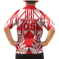 England Red Rose Rugby Custom Family Matching Mermaid Dress and Hawaiian Shirt Sporty Style - Wonder Print Shop