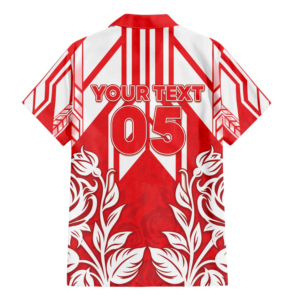 England Red Rose Rugby Custom Family Matching Mermaid Dress and Hawaiian Shirt Sporty Style - Wonder Print Shop