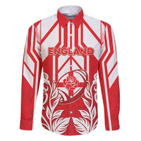 England Red Rose Rugby Custom Family Matching Puletasi and Hawaiian Shirt Sporty Style - Wonder Print Shop