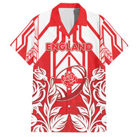 England Red Rose Rugby Custom Family Matching Short Sleeve Bodycon Dress and Hawaiian Shirt Sporty Style - Wonder Print Shop