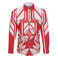England Red Rose Rugby Custom Family Matching Short Sleeve Bodycon Dress and Hawaiian Shirt Sporty Style - Wonder Print Shop