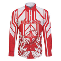 England Red Rose Rugby Custom Family Matching Summer Maxi Dress and Hawaiian Shirt Sporty Style - Wonder Print Shop