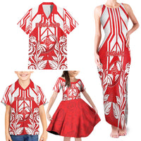 England Red Rose Rugby Custom Family Matching Tank Maxi Dress and Hawaiian Shirt Sporty Style - Wonder Print Shop