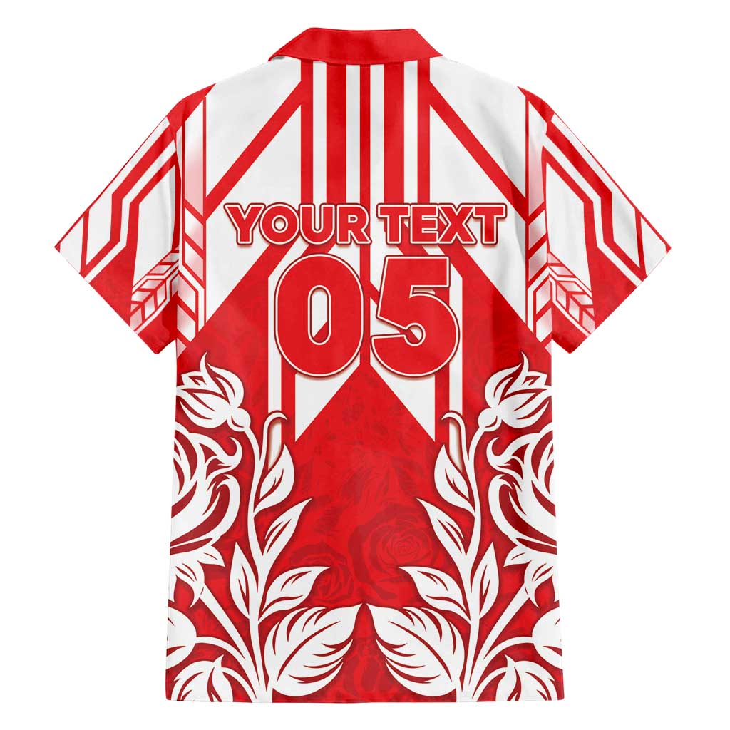 England Red Rose Rugby Custom Family Matching Tank Maxi Dress and Hawaiian Shirt Sporty Style - Wonder Print Shop