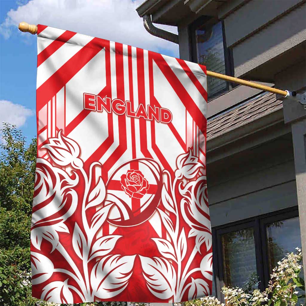England Red Rose Rugby Garden Flag Sporty Style - Wonder Print Shop