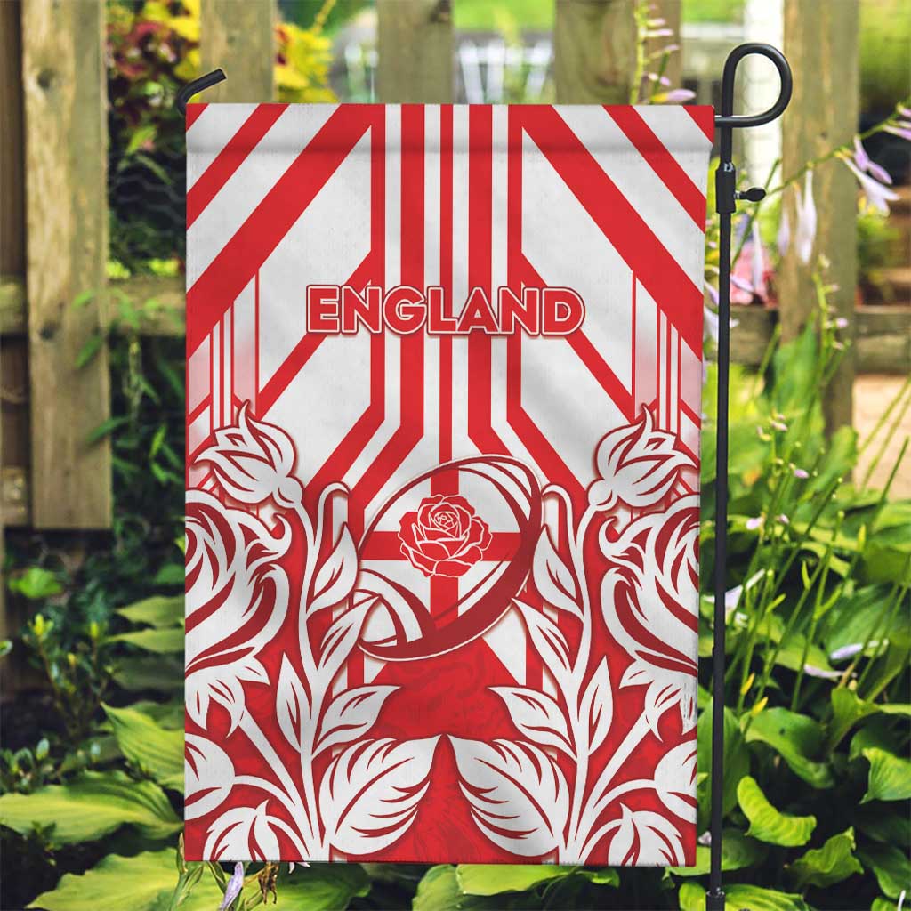 England Red Rose Rugby Garden Flag Sporty Style - Wonder Print Shop