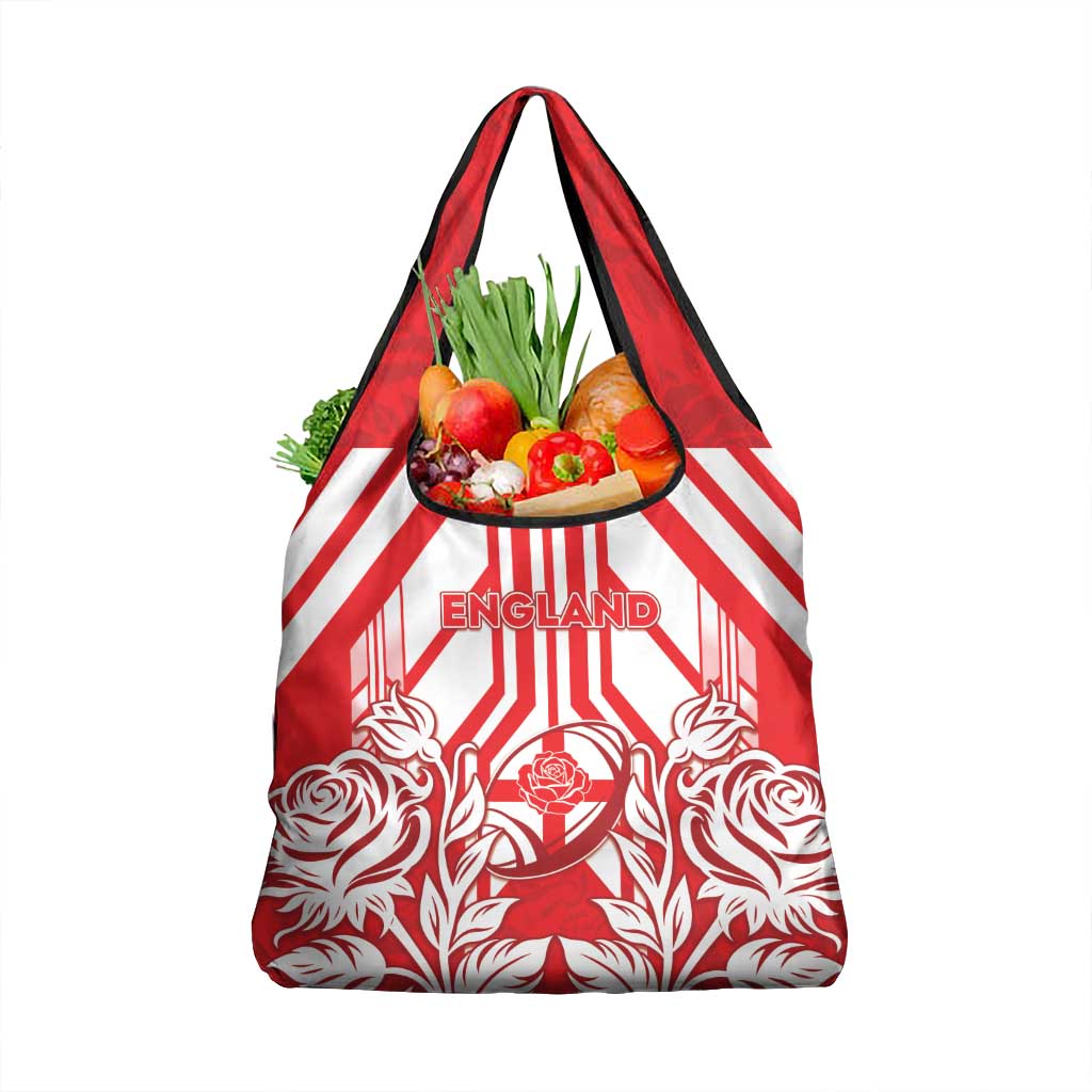England Red Rose Rugby Grocery Bag Sporty Style - Wonder Print Shop