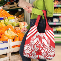 England Red Rose Rugby Grocery Bag Sporty Style - Wonder Print Shop
