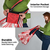 England Red Rose Rugby Grocery Bag Sporty Style - Wonder Print Shop