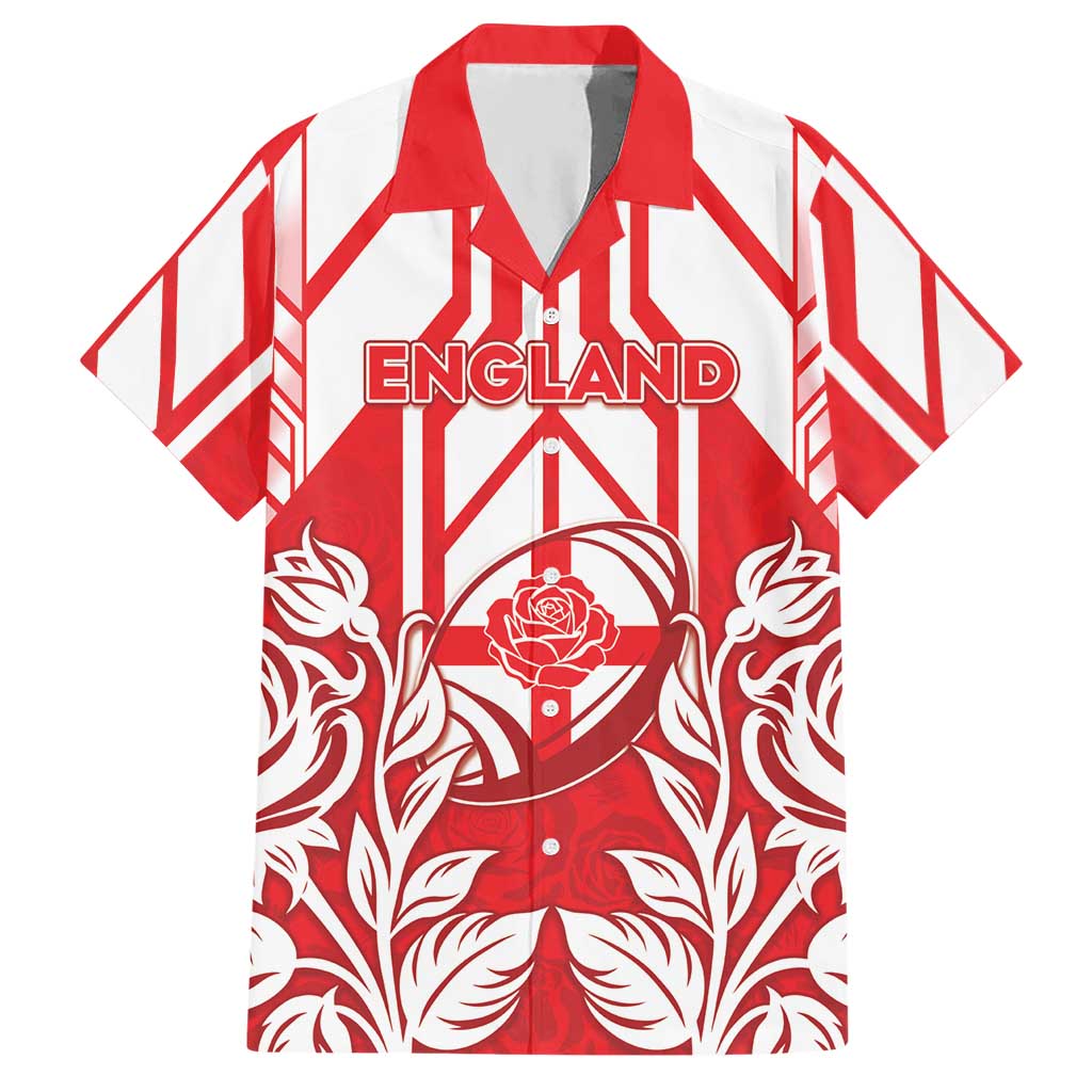 England Red Rose Rugby Custom Hawaiian Shirt Sporty Style - Wonder Print Shop