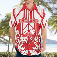 England Red Rose Rugby Custom Hawaiian Shirt Sporty Style - Wonder Print Shop
