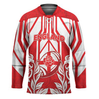 England Red Rose Rugby Custom Hockey Jersey Sporty Style - Wonder Print Shop