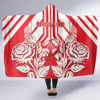 England Red Rose Rugby Hooded Blanket Sporty Style - Wonder Print Shop