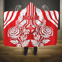 England Red Rose Rugby Hooded Blanket Sporty Style - Wonder Print Shop