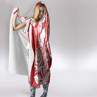 England Red Rose Rugby Hooded Blanket Sporty Style - Wonder Print Shop