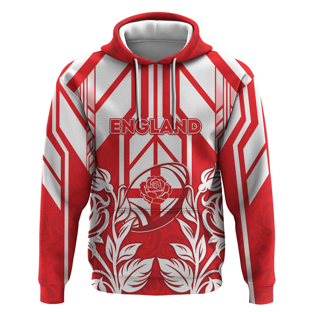 England Red Rose Rugby Custom Hoodie Sporty Style - Wonder Print Shop