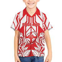 England Red Rose Rugby Custom Kid Hawaiian Shirt Sporty Style - Wonder Print Shop