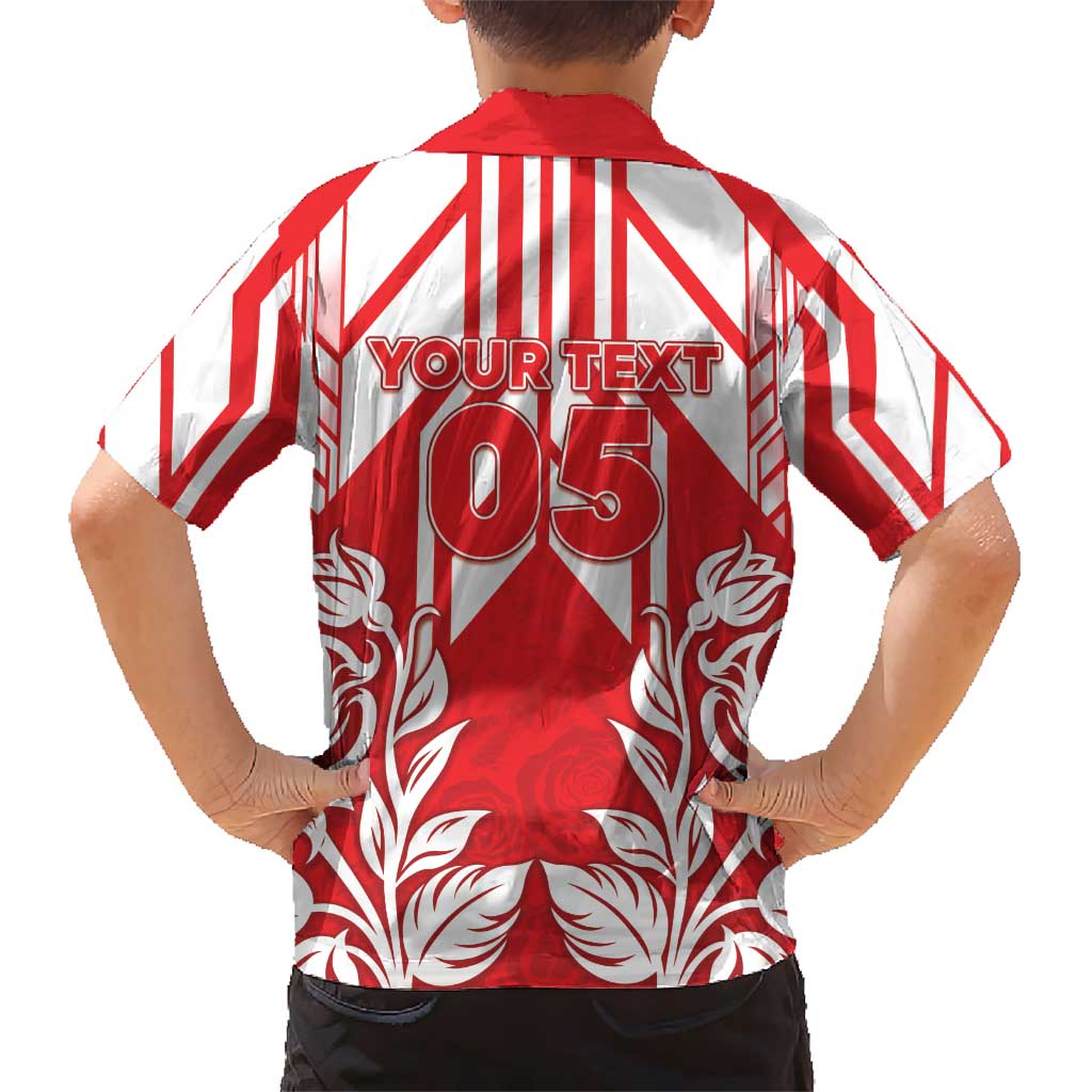 England Red Rose Rugby Custom Kid Hawaiian Shirt Sporty Style - Wonder Print Shop