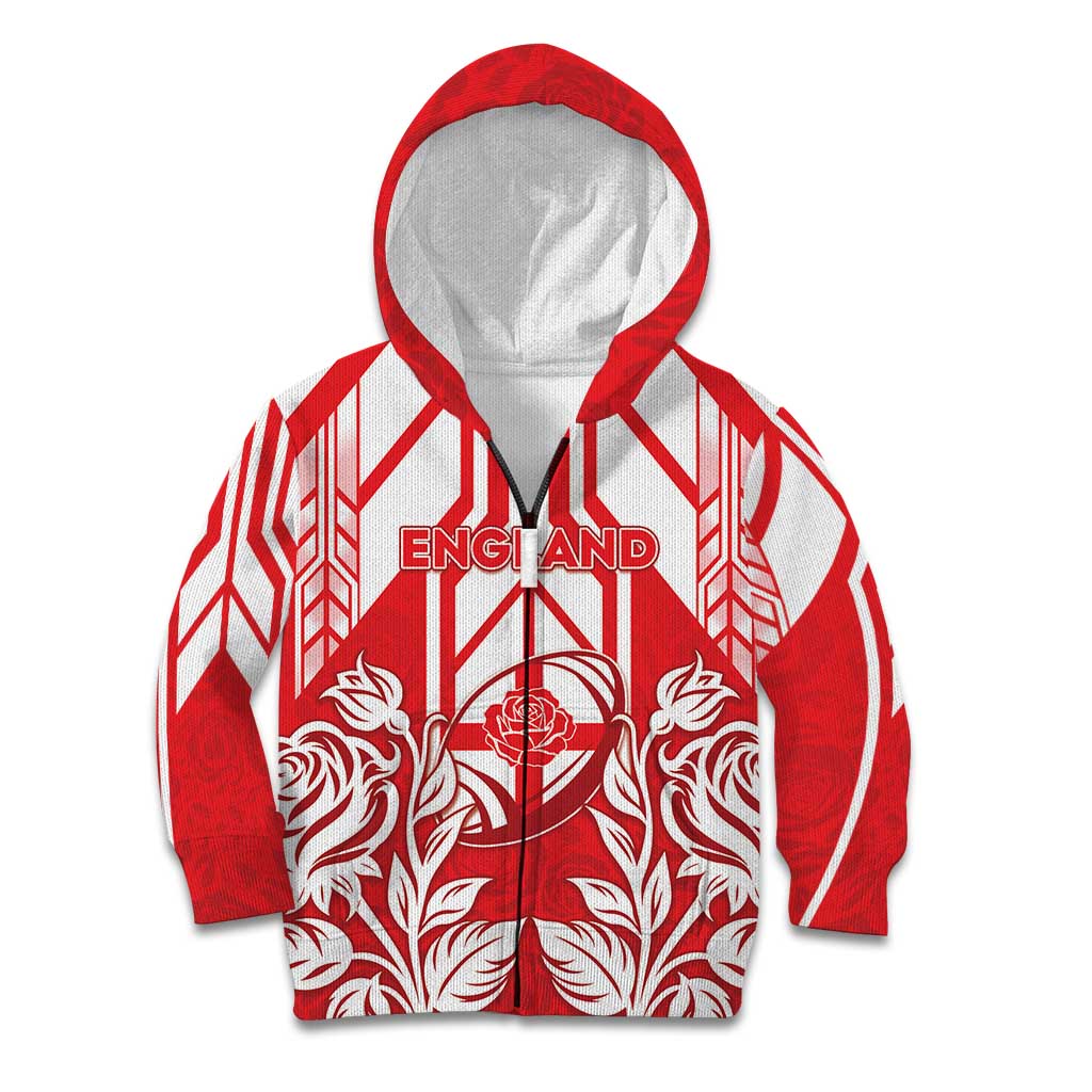 England Red Rose Rugby Custom Kid Hoodie Sporty Style - Wonder Print Shop