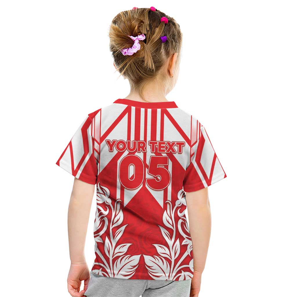 England Red Rose Rugby Custom Kid T Shirt Sporty Style - Wonder Print Shop