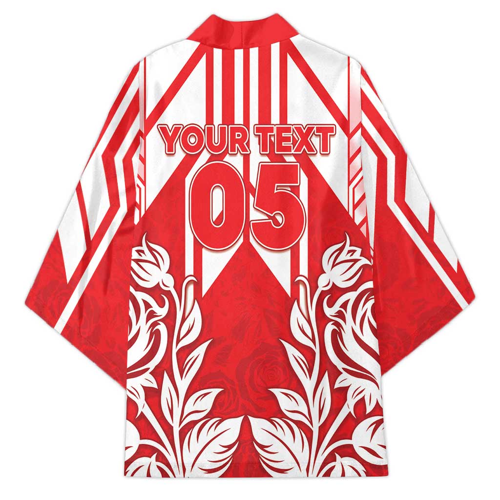 England Red Rose Rugby Custom Kimono Sporty Style - Wonder Print Shop