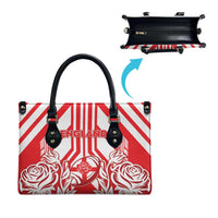 England Red Rose Rugby Leather Bag Sporty Style - Wonder Print Shop