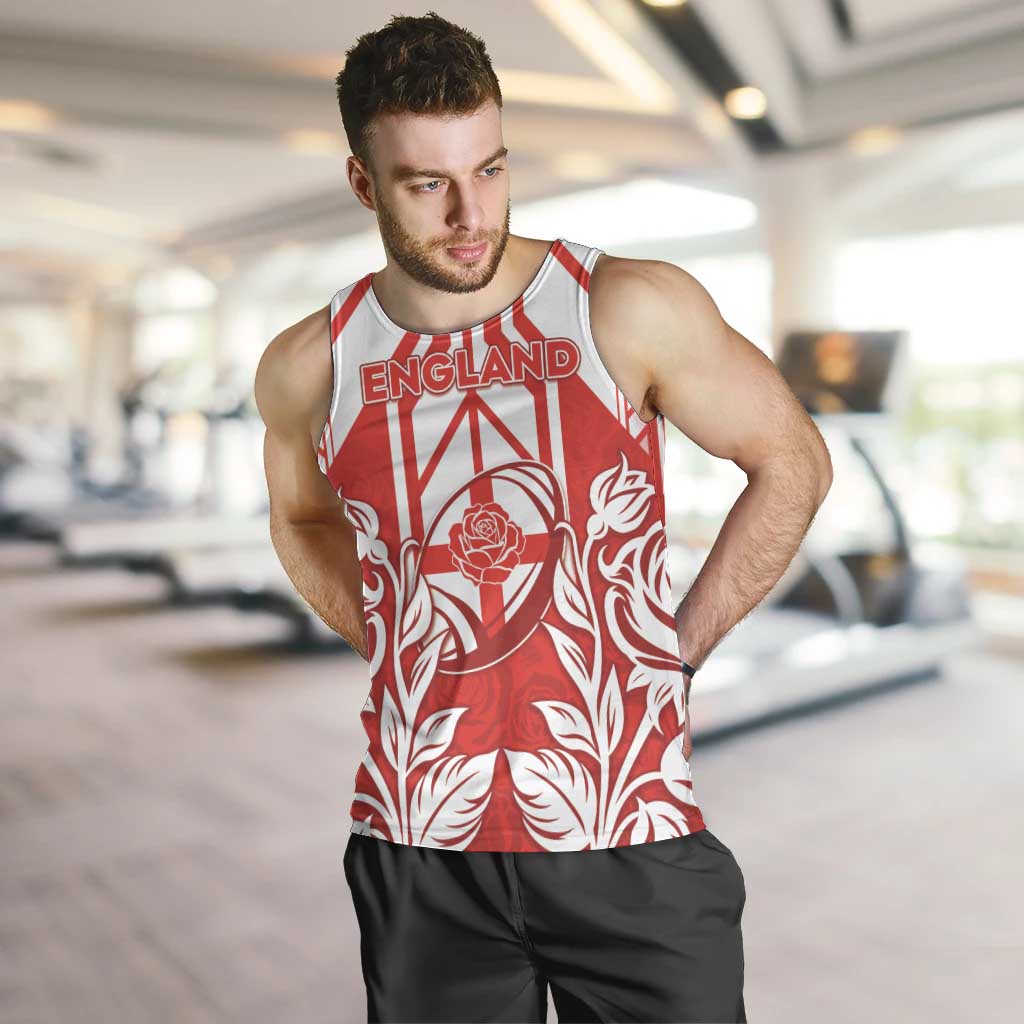England Red Rose Rugby Custom Men Tank Top Sporty Style - Wonder Print Shop