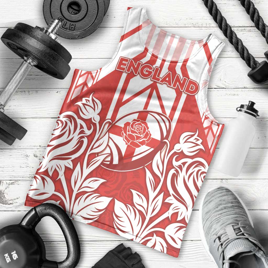 England Red Rose Rugby Custom Men Tank Top Sporty Style - Wonder Print Shop