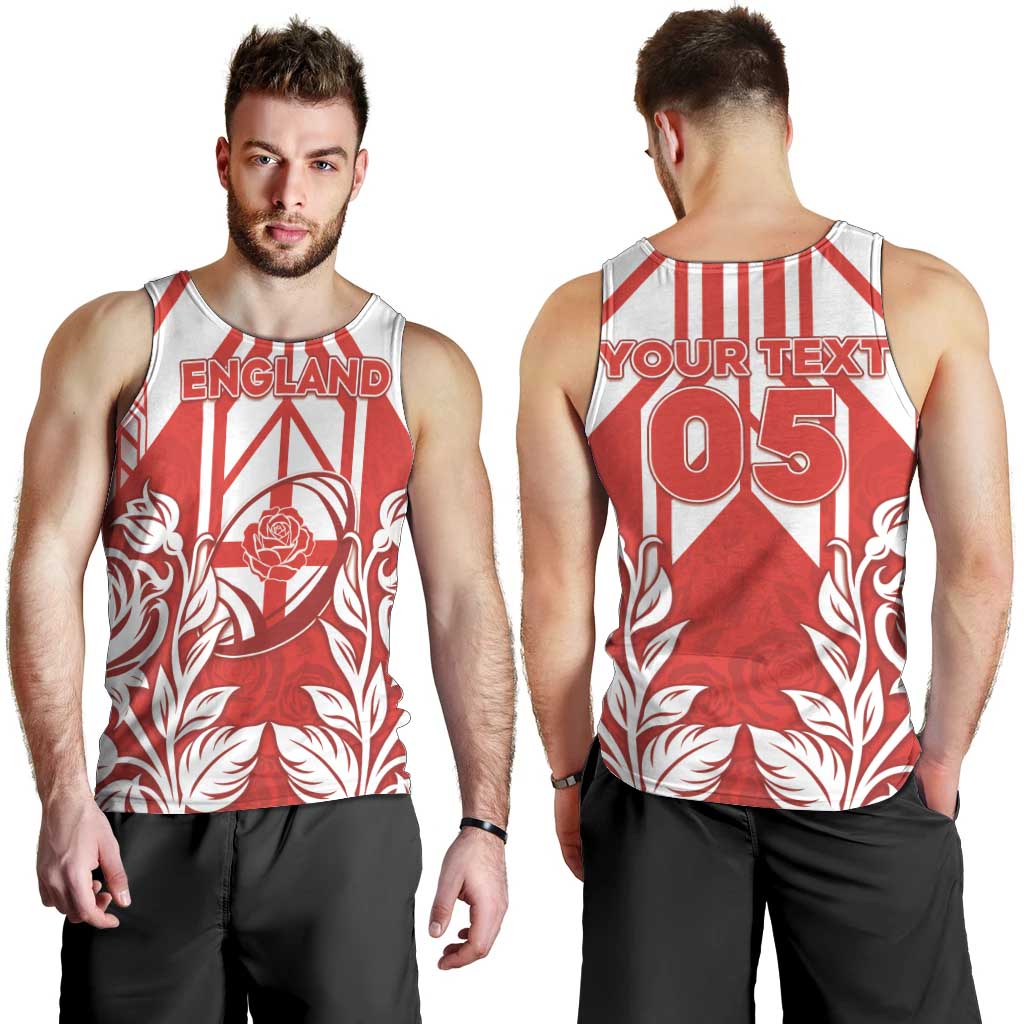 England Red Rose Rugby Custom Men Tank Top Sporty Style - Wonder Print Shop