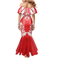 England Red Rose Rugby Custom Mermaid Dress Sporty Style - Wonder Print Shop