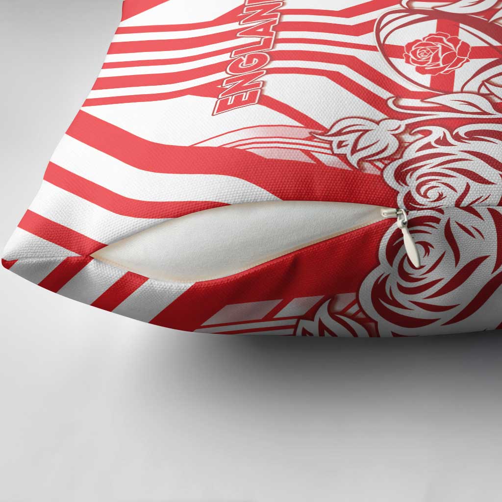 England Red Rose Rugby Pillow Cover Sporty Style - Wonder Print Shop